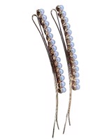 Hårnåle/spænde; 2 x hårnåle med perler 
